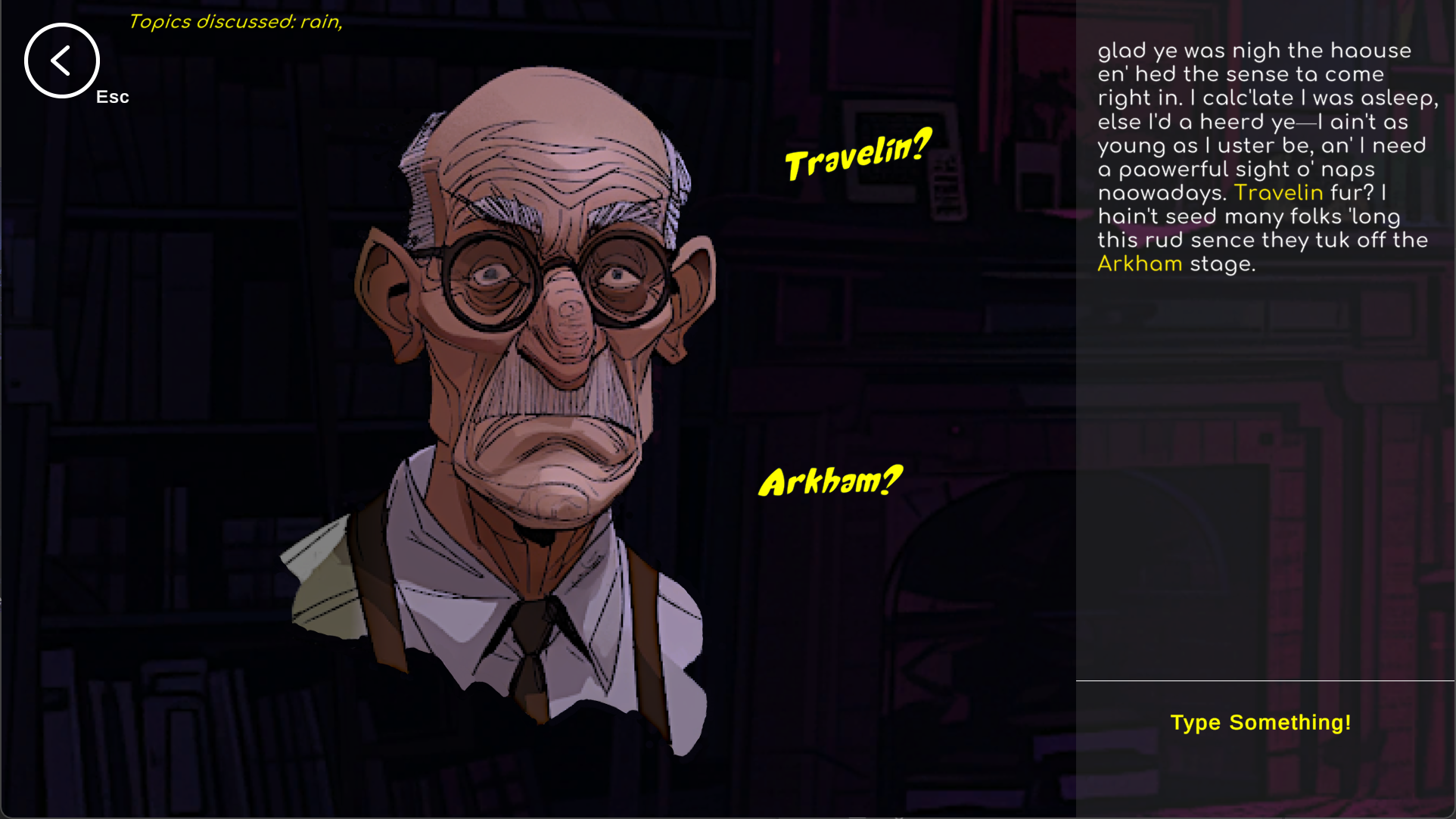 Lovecraft Tales Dialog